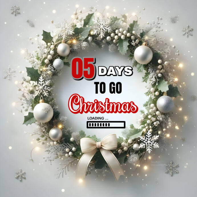 Copy of Grey Maximalist Christmas Loading Instagram Post | PosterMyWall