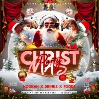 Grey Maximalist Christmas Party Flyer Instagram Post template