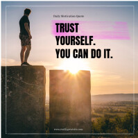 Grey Maximalist Daily Motivation Quote  Instagram Post template