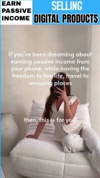 灰色 Grey Maximalist Earn Passive Income Selling Digital Products  Instagram Story Instagram Story Template