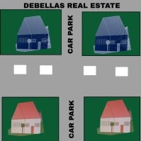 Grey Maximalist Estate Plan Logo template