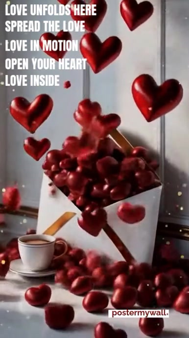 Grey Maximalist From My Heart Digital Display (9:16) template