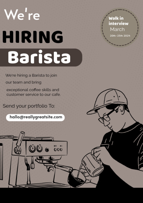 Grey Maximalist Grey A4 template