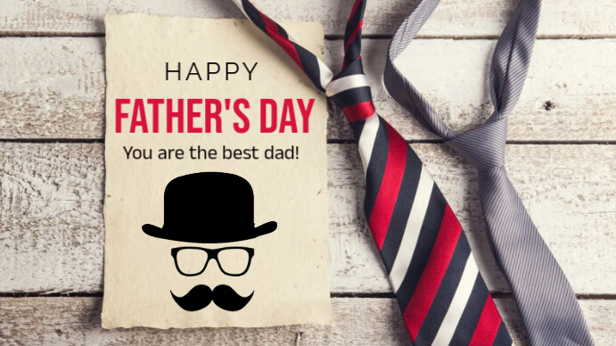 Grey Maximalist Happy International Father's Day  Digital Display (16:9) template