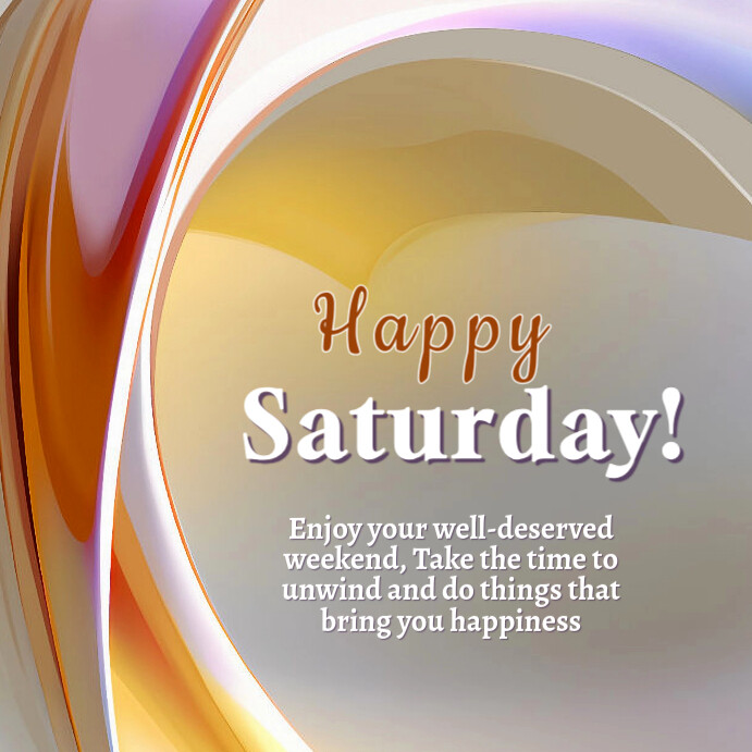 Grey Maximalist Happy Saturday Instagram Post Template | PosterMyWall