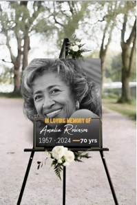 Grey Maximalist In Loving Memory poster Pint Gráfico de Pinterest template