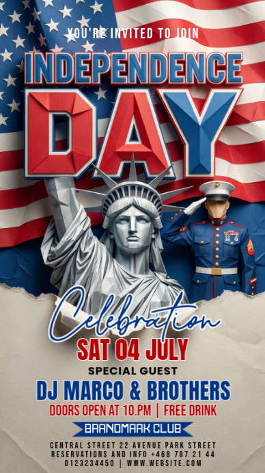 Independence Day Celebration Template | PosterMyWall