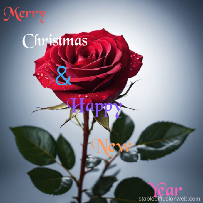 Grey Maximalist Merry Christmas And Happy New Year Instagram Post ...