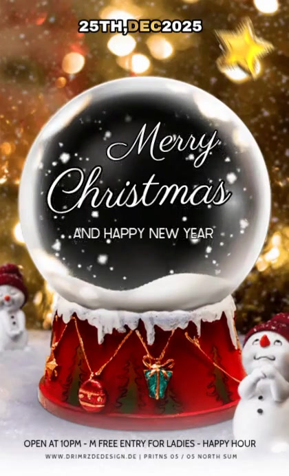 Grey Maximalist Merry Christmas Party Us Legal Template | PosterMyWall