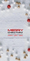 Grey Maximalist Merry Christmas Roll Up Banne template