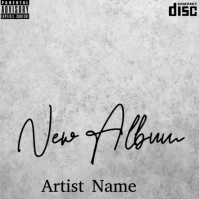 Grey Maximalist Mixtape  Album Cover Pochette d'album template