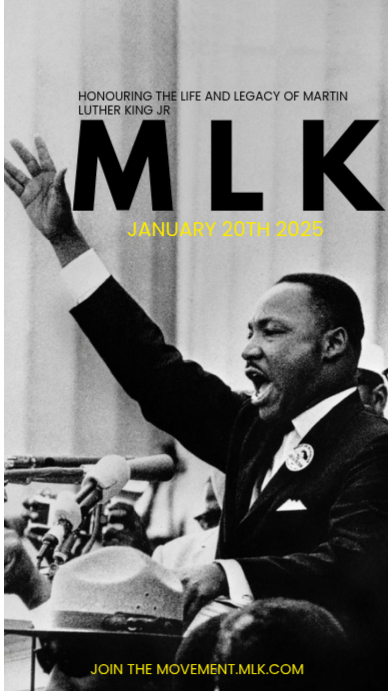 Grey Maximalist Mlk Day Template Instagram Story | PosterMyWall