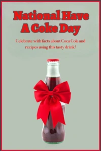 Grey Maximalist National Have A Coke Day Pinterest Graphic template