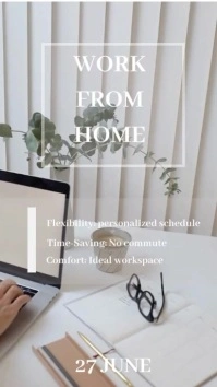 Grey Maximalist National Work From Home  Tikt Tiktok Video template