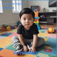 Grey Maximalist Neurodiversity  Instagram Post template