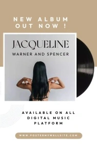 Grey Maximalist New Album Poster Affiche template