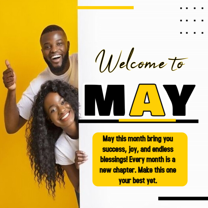 Copy of Grey Maximalist New Month Wishes Instagram Post | PosterMyWall