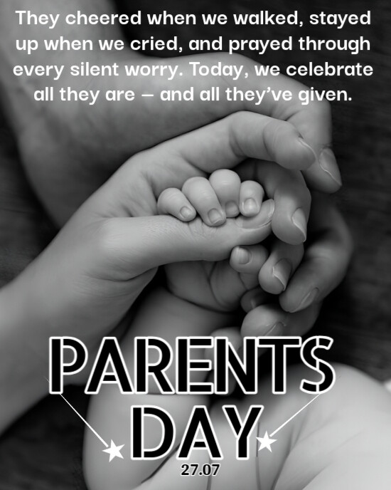 Grey Maximalist Parents Day Instagram Portrait template
