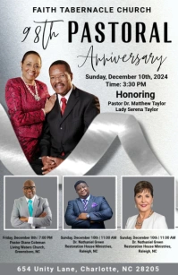 Grey Maximalist Pastoral Anniversary Flyers Tabloid แทบลอยด์ template