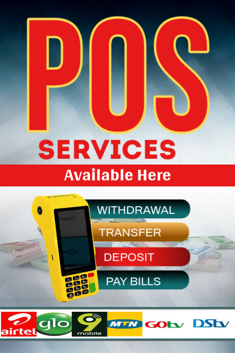Service Poster Pos Copy of Grey Maximalist Pos Services Ad Poster | PosterMyWall