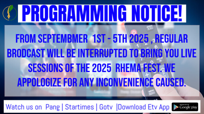 Grey Maximalist Programming Notice Digital Display (16:9) template