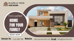 Grey Maximalist Real Estate Marketing Video Template For Listings Digital Display (16:9)