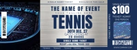 Grey Maximalist Tennis Game Tickets  Facebook Cover Photo template