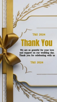 Grey Maximalist Thank You Card Digital Displa template