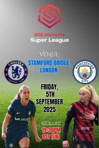 Grey Maximalist This Is A Dynamic And Action-oriented Poster Or Flyer Design For A Women's Football template