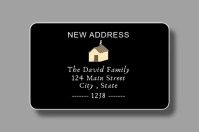 Grey Modern & Minimal Address Label Label template