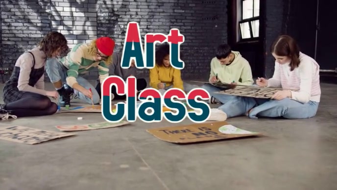 Grey Modern & Minimal Art Class Template Youtube Thumbnail