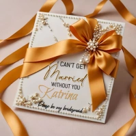 Grey Modern & Minimal Brides Maid Design Template Instagram Post