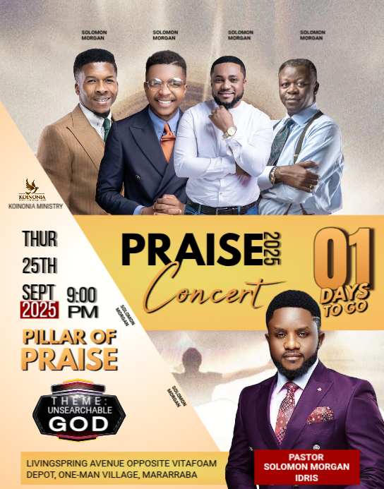 Grey Modern & Minimal Church Program Palm Sunday Flyer Thanksgiving Service Poster/wallboard template