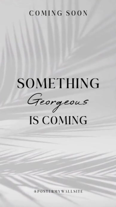 Grey Modern & Minimal Coming Soon Reel Instagram template