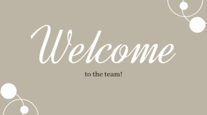 灰色 Grey Modern & Minimal Employee Welcome Card Digitalt display Template