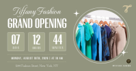 Grey Fashion Store Grand Opening ภาพที่แชร์บน Facebook Template - Page 1