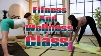 Grey Modern & Minimal Fitness And Wellness Classes Youtube Thumbnail template