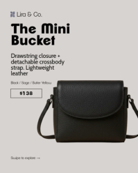 Gris Handbag Collection Instagram Portrait Template - Page 5