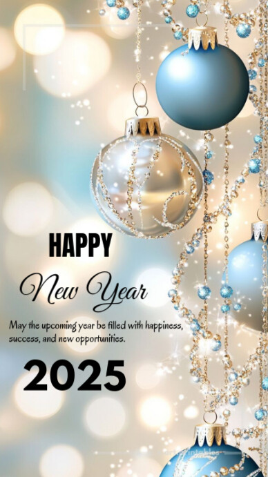 Copy of Grey Modern & Minimal Happy New Year Instagram Story | PosterMyWall