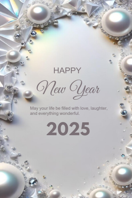 Copy of Grey Modern & Minimal Happy New Year Poster | PosterMyWall