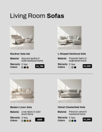 Szary Home Furniture Catalog 传单(美国信函) Template - Page 2