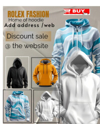 Grey Modern & Minimal Hoodie Discount Sale  Instagram Portrait template