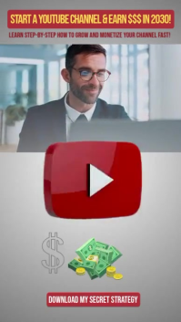 Grey Modern & Minimal How To Start A Youtube Channel Instagram Reel template