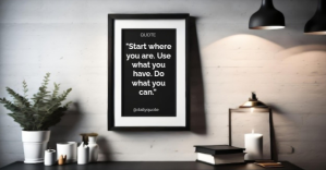 Grey Modern & Minimal Inspirational Quote About Self Confidence  Facebook Event Cover template