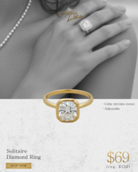 Abu-abu Jewelry Sale Instagram Portrait Template - Page 4