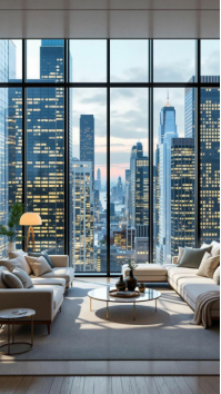 Grey Luxury Living Room Digitalt display Template
