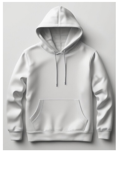Grey Modern & Minimal Mock-up Hoodie A5 template