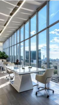 Grey Modern Office Space Digitalt display Template