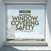 Gris Window Covering Safety Awareness Wpis na Instagrama Template