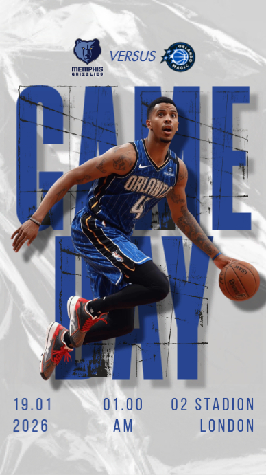 Grey Modern & Minimal Nba League Instagram Story Template | PosterMyWall